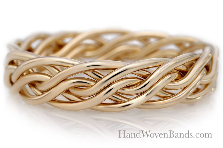 Gold Wedding Rings - HandWovenBands.com